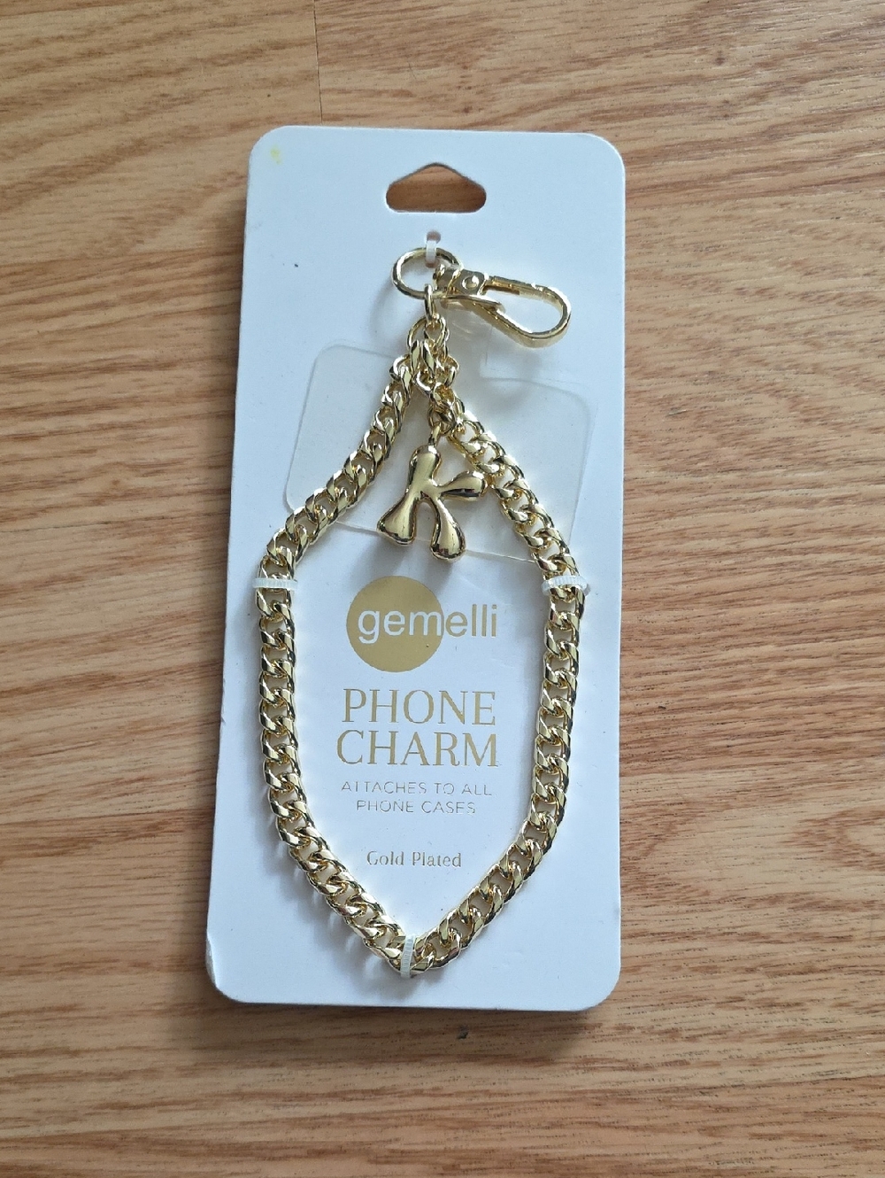 Gold Phone Charm Chain
